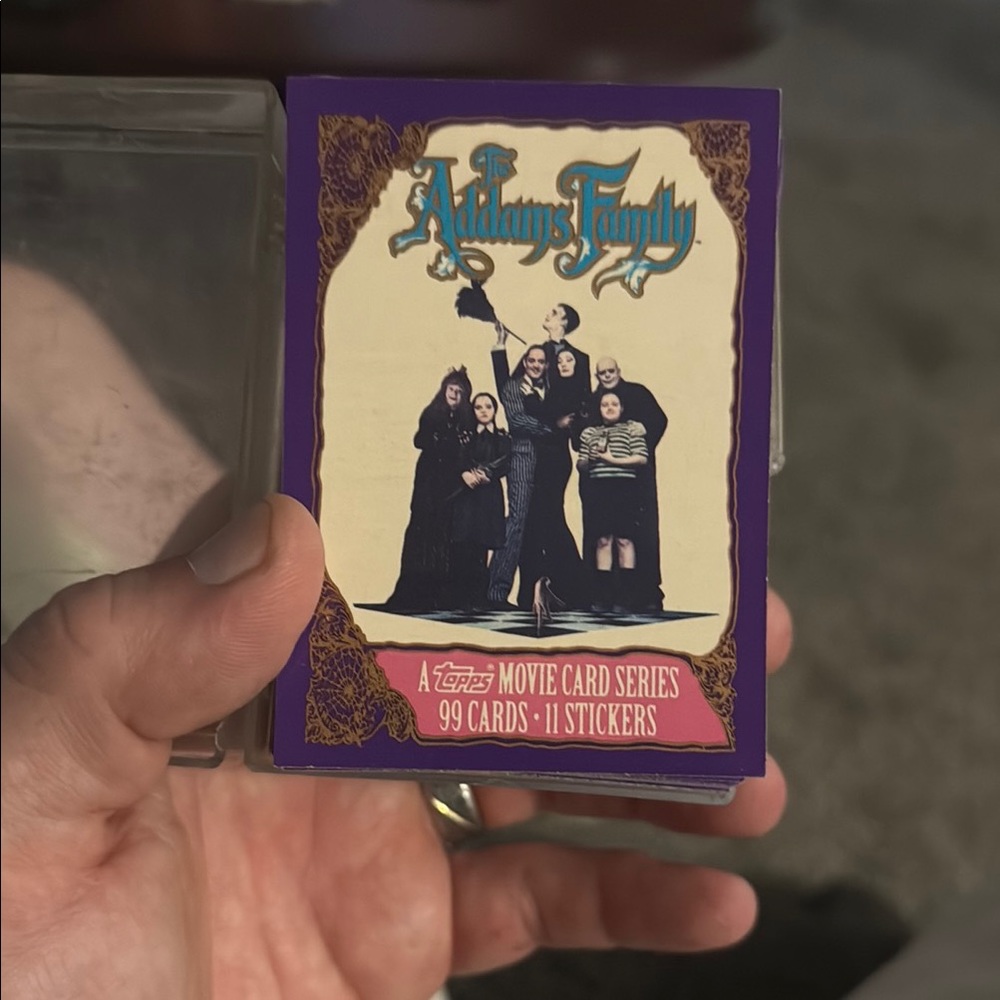 Topps Addams Family Movie Card Set with Purple Border